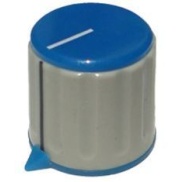 Amplifier Gray Knob Blue top 25X20mm shaft hole 6mm