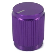 Aluminum Control Knurled knob 13x16mm Shaft Hole 6.4mm Purple