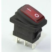 Waterproof Rocker Switch Red ON/OFF SPST Panel Mount LAMP 12V