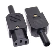 Female AC Power Plug Connector 3 Pins 10A 250V IEC320
