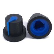Black knob Blue Pointer 16x14mm shaft hole 6x18T 