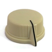 Cream knob 29x13mm shaft hole 6.40mm