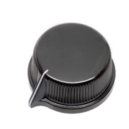 Black knob 29x13mm shaft hole 6.40mm