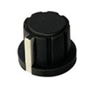 Black knob Black Top 19X14mm