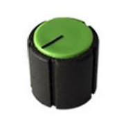 Black knob Green Top 17X16mm