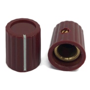 Plastic Oxblood knob 15X13mm Shaft Hole 6.4mm