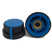 Black knob Blue Top 32X16mm Shaft Hole 6.4mm