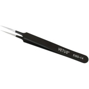 Stainless Steel Tweezers Black ESD-14