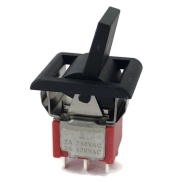 Mini Rocker Switch ON-ON DPDT Black Lever