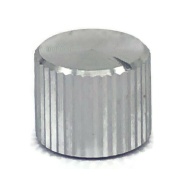 Aluminum Silver Knob 10x8mm Spline Shaft 6mm