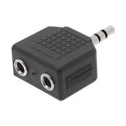 3.5mm Stereo Male to Dual Female Splitter Adaptor