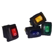 Waterproof Rocker Switch Yellow ON/OFF SPST Panel Mount LAMP 12V
