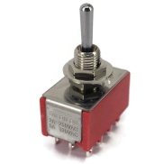 Mini Toggle Switch 1M Series 4PDT On-On-On