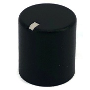 Black control knob 9.8x11mm Shaft hole 6x18T
