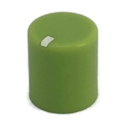 Green control knob 9.8x11mm Shaft hole 6x18T