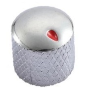 Silver Control Knob 16x15mm Shaft 6x18T