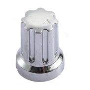 Silver Control Knob 13x17.5mm Shaft 6x18T