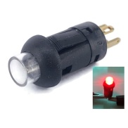 Illuminated PUSH BUTTON SWITCH SPST Momentary Red LED 0.1A 30VDC
