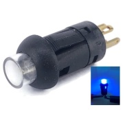 Illuminated PUSH BUTTON SWITCH SPST Momentary Blue LED 0.1A 30VDC