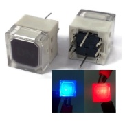 illuminated Tact Switch LED Blue and Red Color With ON-Off Text