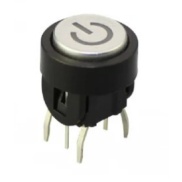  Illuminated Tactile Switch Red color with Power mark