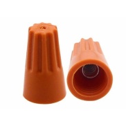 Orange Wire-nut connector 24.5x14mm AWG 18-12