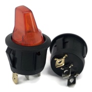 Illuminated Rocker Switch ON-OFF 12V RED LED SPST