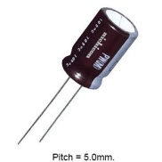 1000uF 35V 105C Aluminum Electrolytic Capacitor 13x25mm NICHICON 