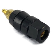 Black Speaker Binding Post 4mm Connector Gold Plated