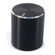Aluminum Black Knob 15X17mm shaft hole 6X18T 