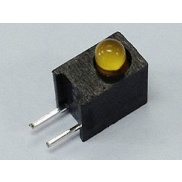 Housing LED Round 3 mm Amber Color