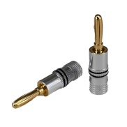 Banana Plug Gold Plated with Black Line
