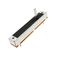 5K OHM Logarithmic Taper Slide Potentiometer PCB Mount Metal Shaft Lever Height: 15mm