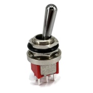 Mini Toggle Switch 1M Series DPDT On-On PC Thru-Hole