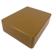 1590BB Style Aluminum Diecast Enclosure METALLIC DARK GOLD