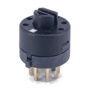 Rotary Switch 1 Pole 8 Position Short Handle with White Marking