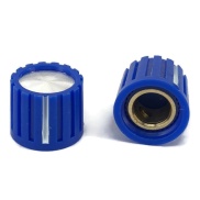 Control knob Blue color 13x11mm Shaft hole 6.4mm
