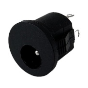 DC Power Jack 2.1mm Enclosed Frame With Switch Panel Mounting