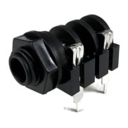 6.35mm 1/4" Mono Insulated Socket Jack PCB Pins