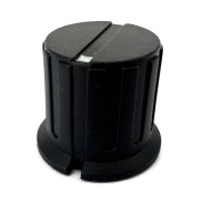 KN8D Black Knob 24x20mm Shaft Diameter 6.35mm
