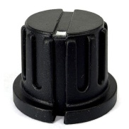 KN8E Black Knob 20x16mm Shaft Diameter 6.00mm