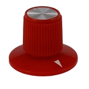 Red Rogan knob 23x17mm Shaft Hole 6.4mm