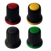 Black Rotary Encoder Knob D Shaft 6x4.5mm