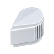 Daka-ware Pointer White Knob 27x18mm Shaft 6.4mm