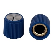 Blue Rogan knob 13x12mm Shaft Hole 6.4mm