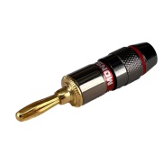 4mm Banana Plug Gold Plated Red