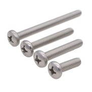 M4 Steel Screw Cross Round Head M4x50mm