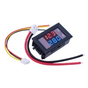 LED DC Dual Display Voltmeter RED/BLUE LED 0.28inch