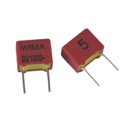 33pF 1000V 5% Polypropylene Film/Foil Box Type Capacitor