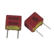 220pF 100V 5% Polypropylene Film/Foil Box Type Capacitor